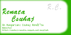 renata csuhaj business card